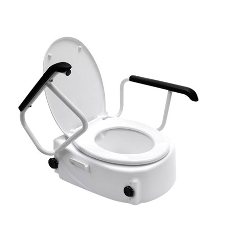 Toiletverhoger met armleuningen & deksel