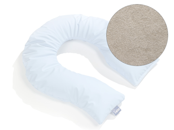 Badstof hoes (Grege) voor Relax U-sit Zitkussen 