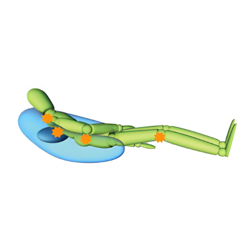 FlexiOr Boemerang romp-armen - 3 kamers XL korrel