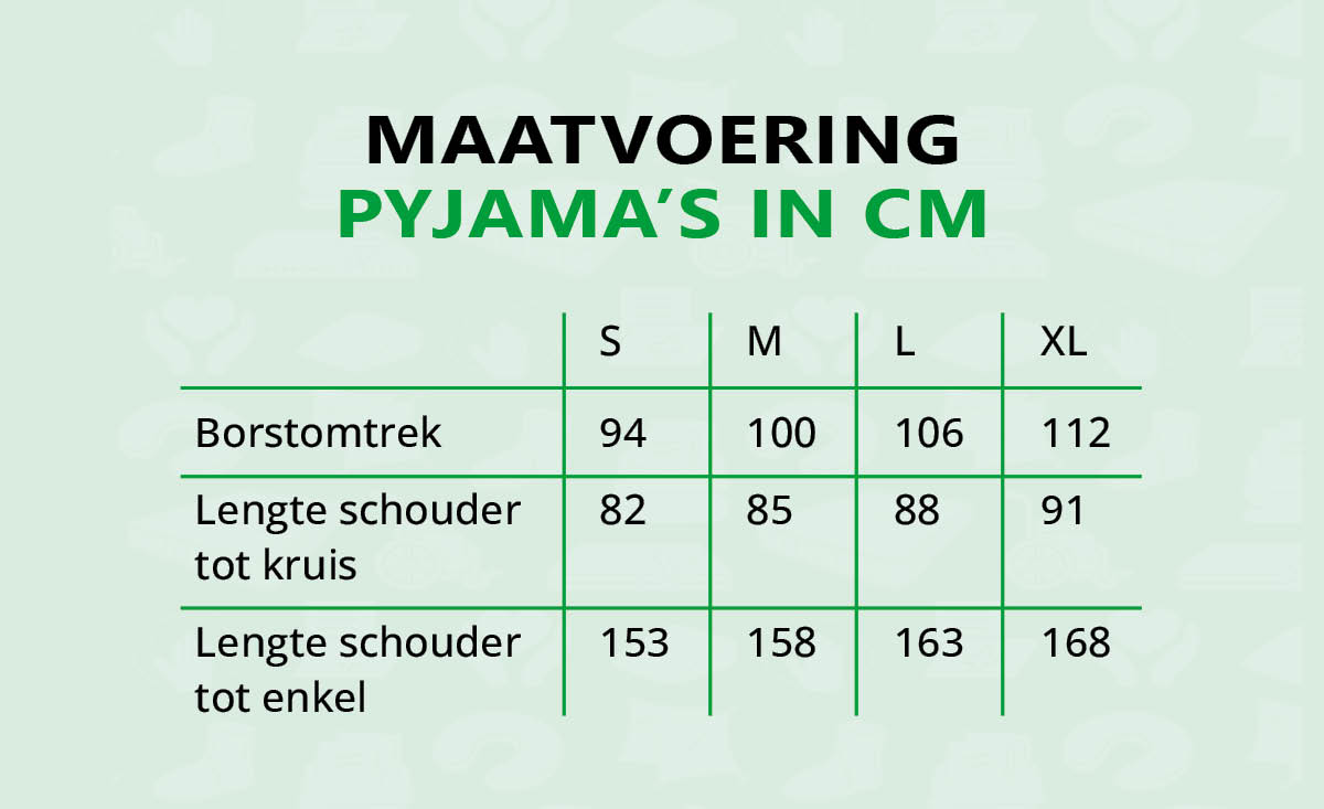 Pyjama Lang met Rugrits (stretch/unisex)