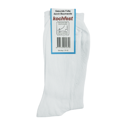 Naadloze sok wit Katoen maat 39 - 42